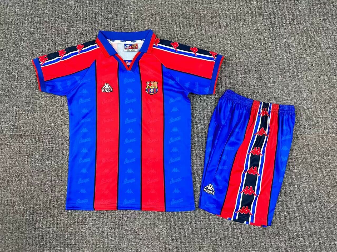 Kids-Barcelona 95/97 Home Soccer Jersey